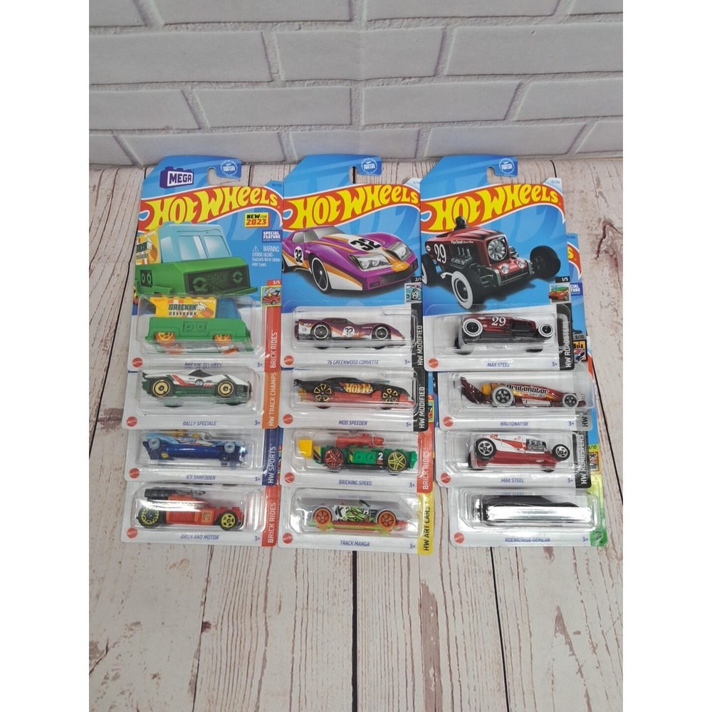 NEW HOT WHEELS Lot Of 12, Assorted All Different
